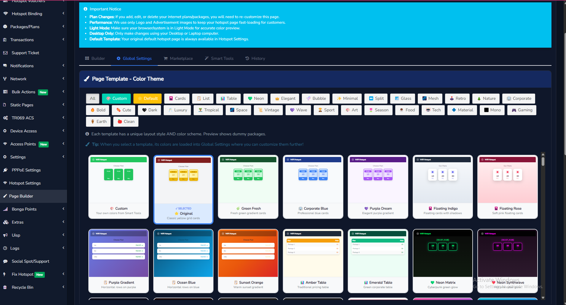 Hotspot Nigeria custom hotspot login page builder for branded WiFi portals